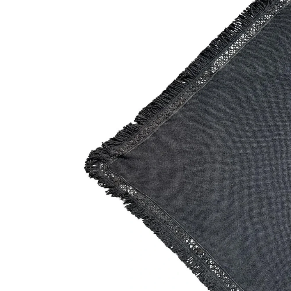 Liz Claiborne Black‎ Fringe Shawl